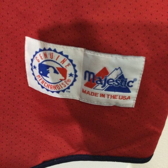 Majestic Jersey Unisex No Size Red Blue Atlanta Braves Reversable Graphic - Picture 4 of 12